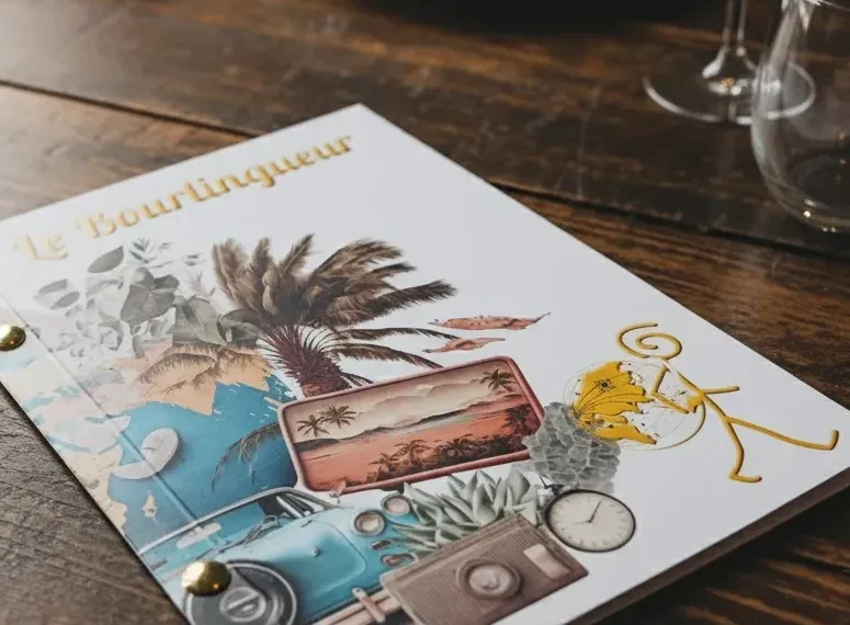 L’élégance voyageuse du menu personnalisé